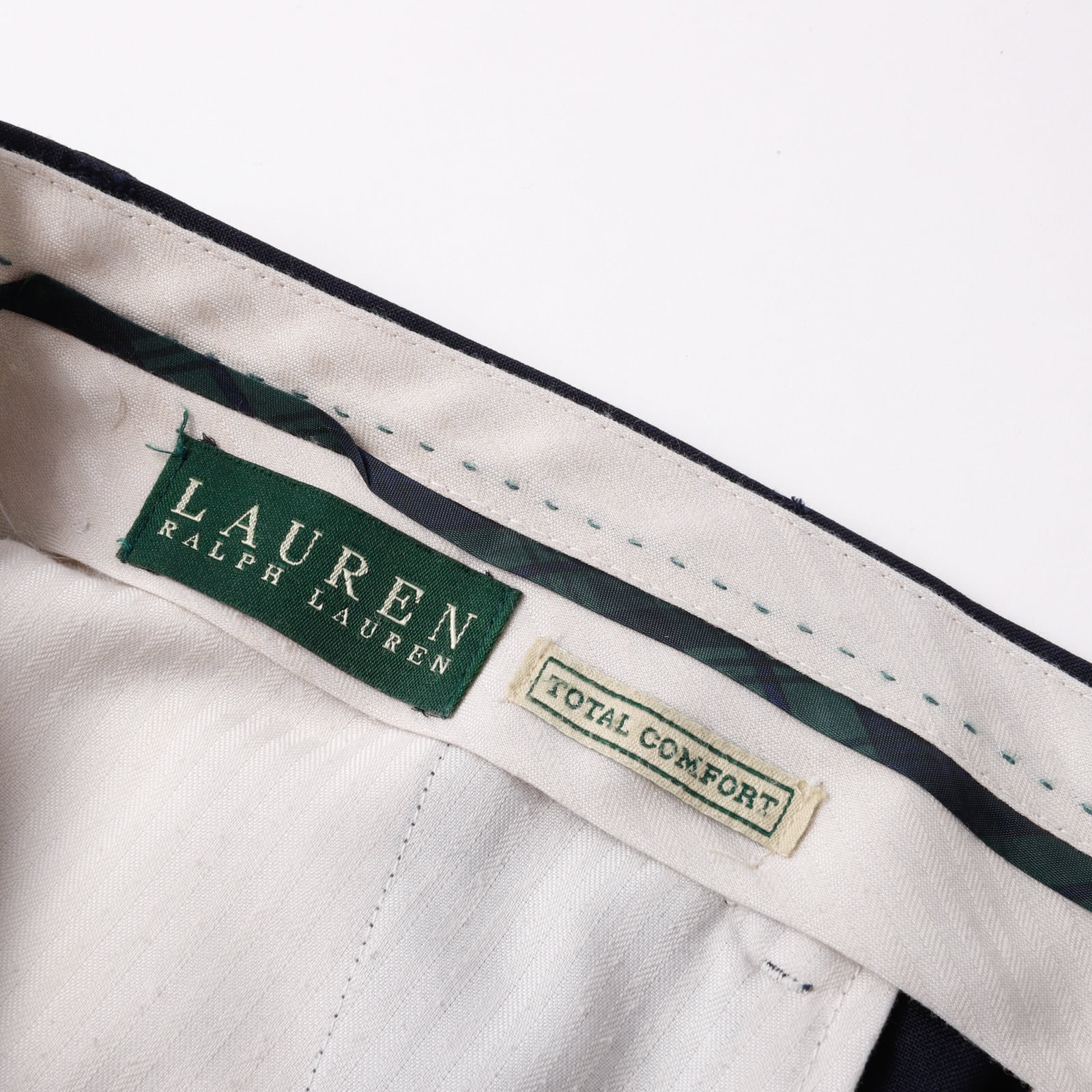 美品】Ralph Lauren special vintage wool slacks pants W35 navy mint