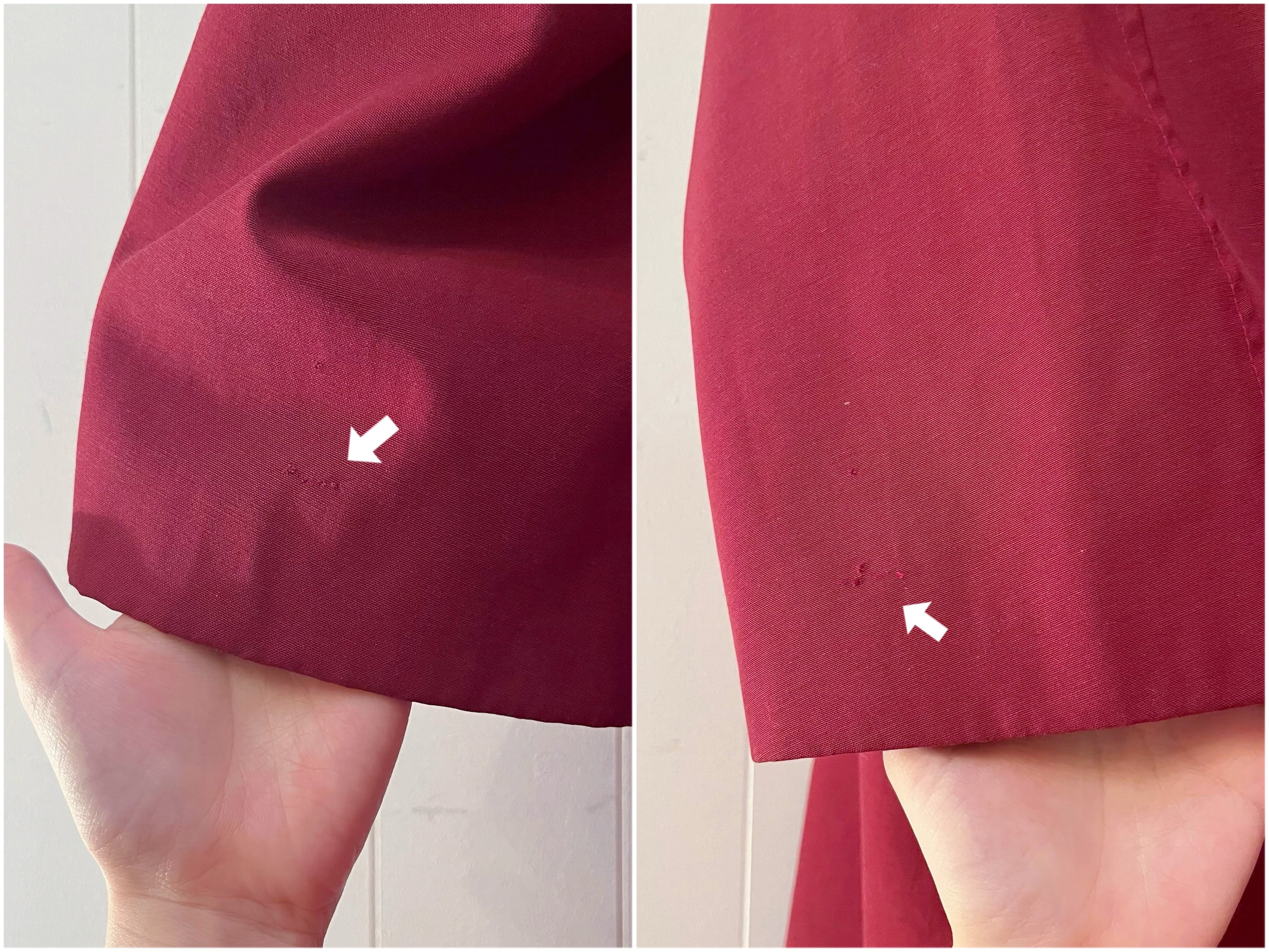 bordeaux check liner coat