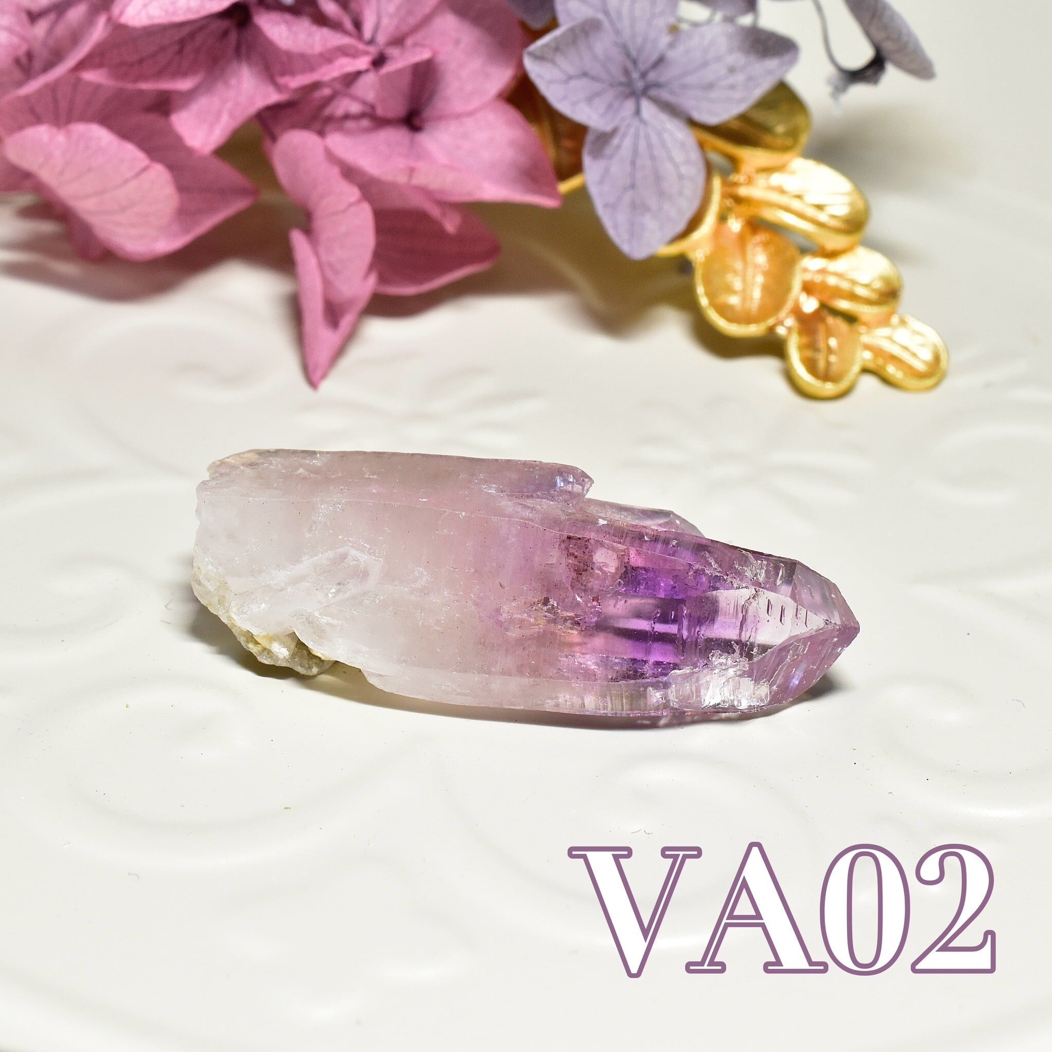 【世界一美しいアメシスト】虹入り!ベラクルスアメシスト ミニポイント 1個売り メキシコ・ベラクルス州産 VA02