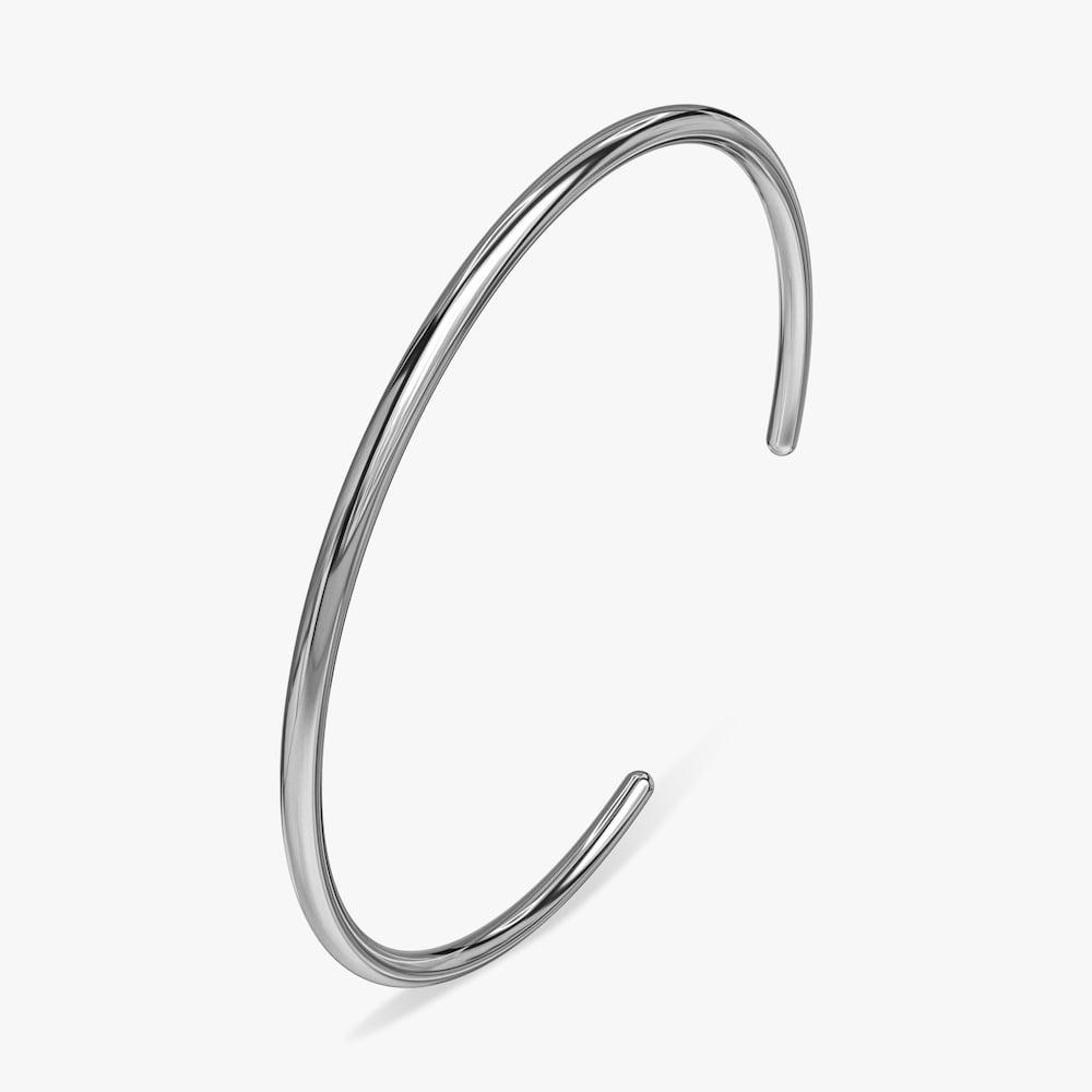 thin simple bangle (silver) #b67 | garcia