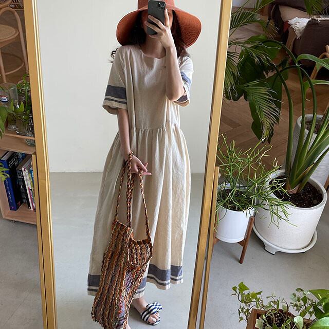 ワンピース レディース ロングワンピース ロング ロング丈 半袖 5分袖 五分袖 ラウンドネック かわいい 大人可愛い シンプル カジュアル 清楚 フェミニン おしゃれ お洒落 アジアン おとな ナチュラル こなれ感 ラフ ラブリー キュート ガーリー リラックス レトロ 抜け感 爽やか 主役級 存在感 無地 OL 通勤 学生 通学 デート お出かけ 女子会 リゾート 旅行 お買い物 フリーサイズ 夏 20代 30代 40代 50代 ママ 韓国 韓国系 着回し 普段使い 体型カバー 楽ちん 送料無料