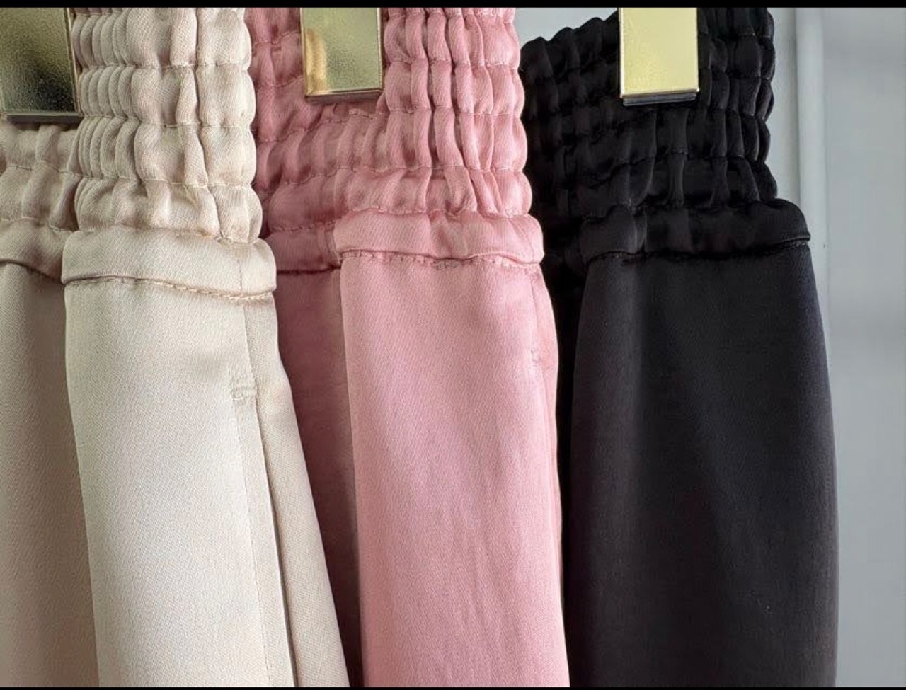 マルゴビンテージ MARGAUX VINTAGE ウエストサテンゴムパンツ