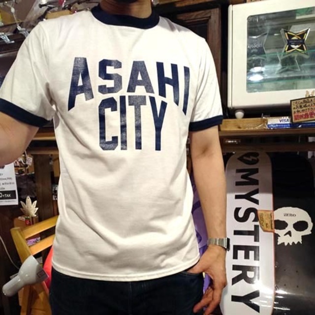 ASAHI CITY リンガーTシャツ【朝日町】