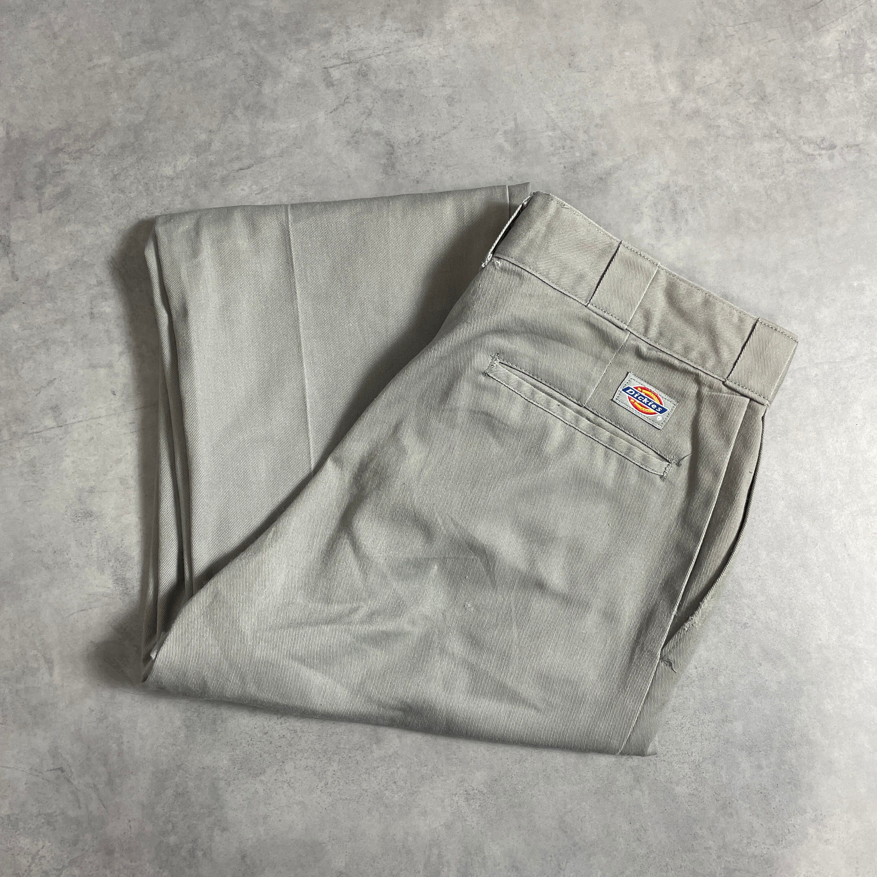 USA製90s Dickies 874ワークパンツ グレー 神サイズ 33×32