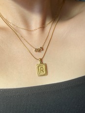 1mm glitter necklace