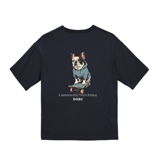 フレンチブルドック　バックデザインTシャツ