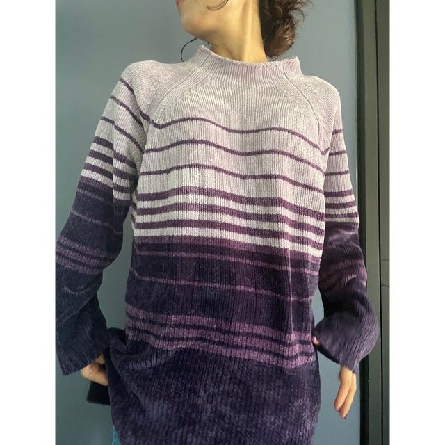 Purple onetone knit