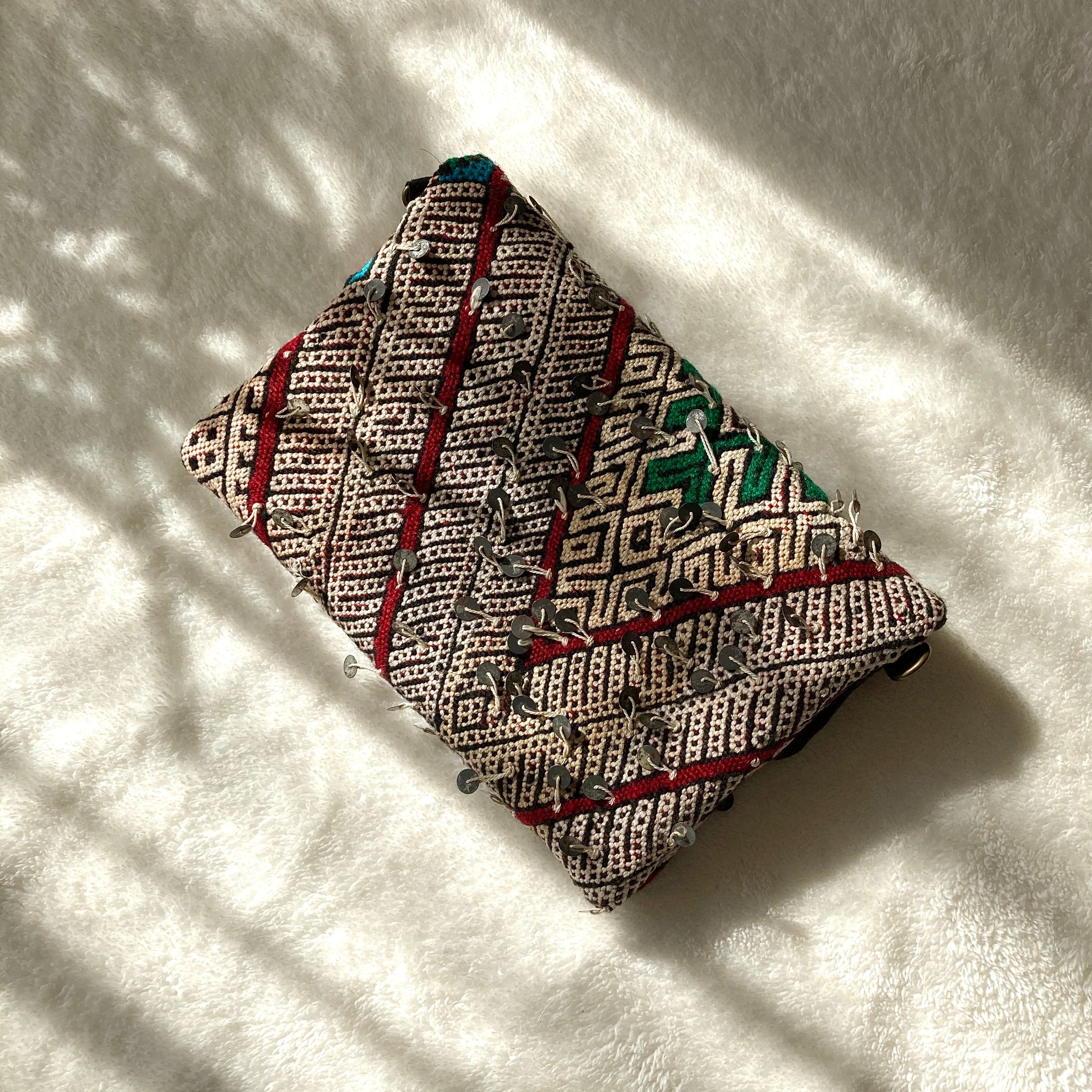 old kilim clutch bag / モロッコ オールドキリムのクラッチバッグ