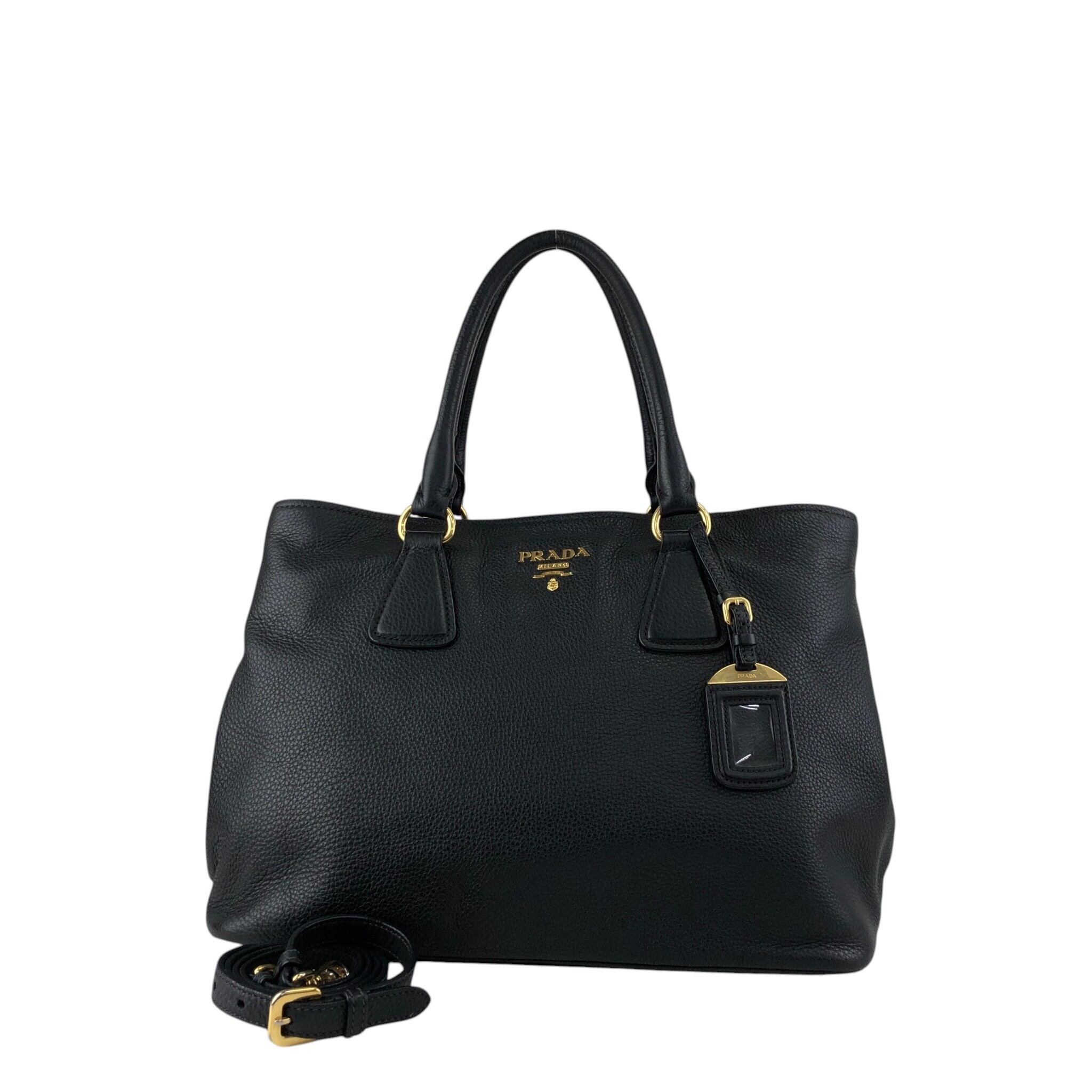 PRADA ブラック トートバッグ PRADA プラダブラック トートバッグ | ヤマダウェブコム