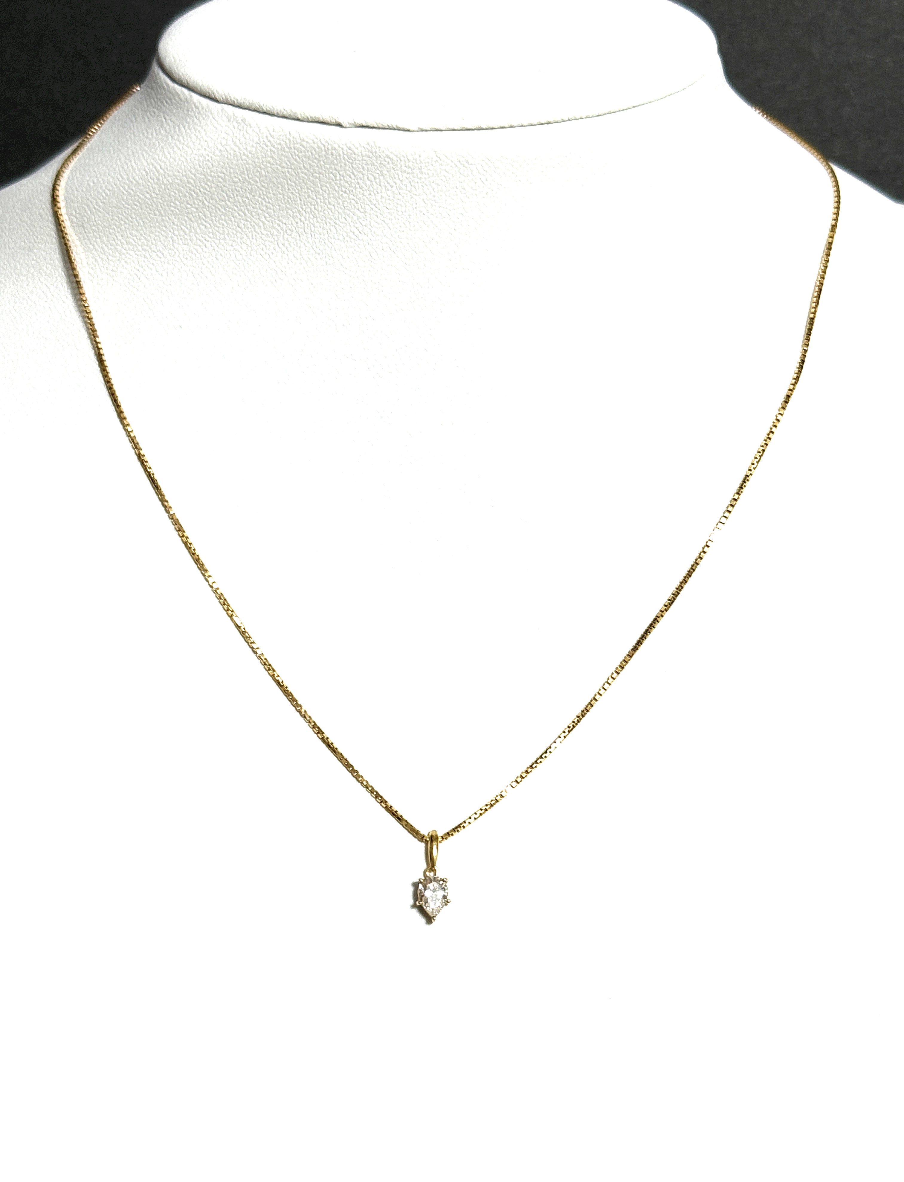 MONNICKENDAM モニッケンダム ペアシェイプ ダイヤモンド ネックレス