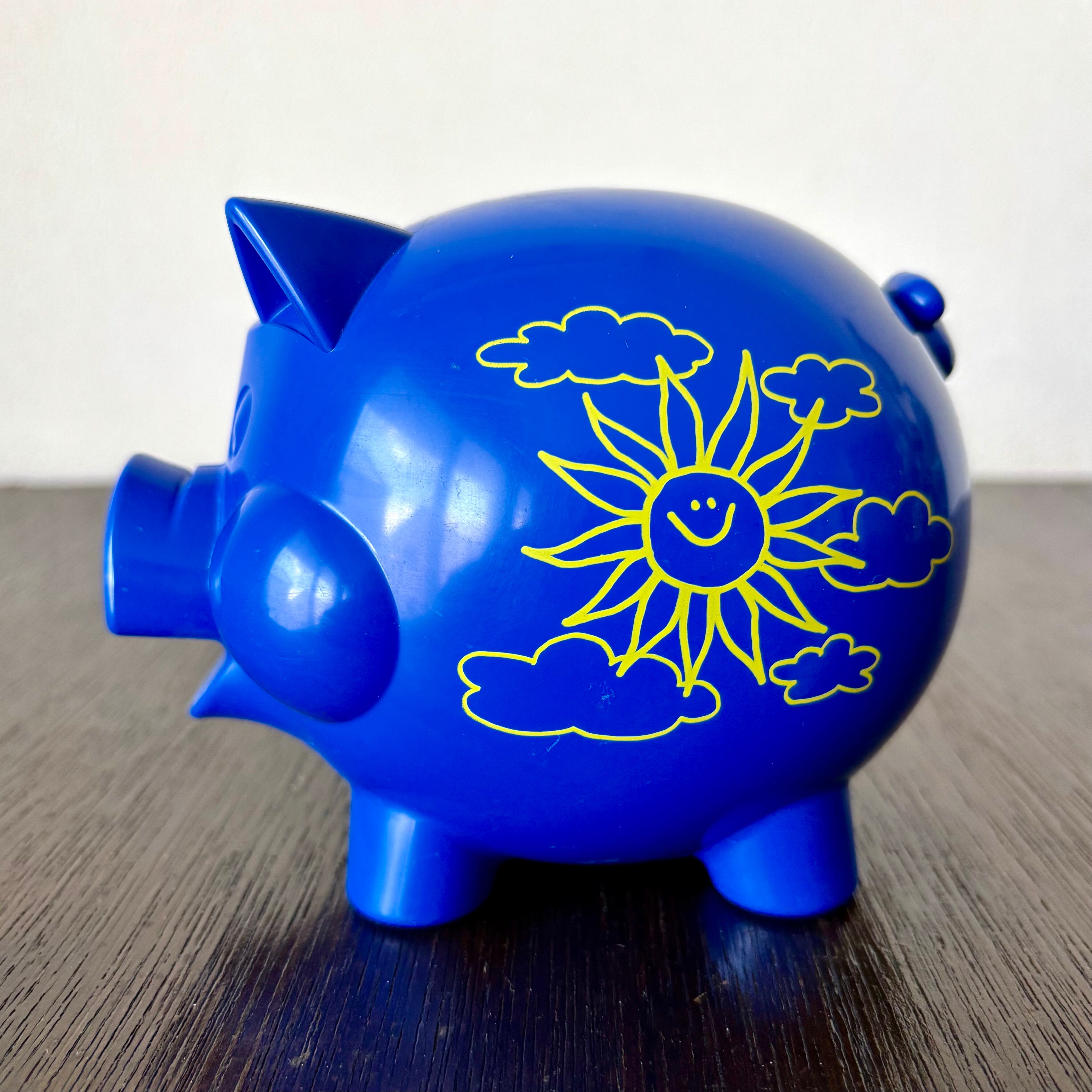 スウェーデン ぶた 銀行貯金箱 ブルー | 北欧 東欧ヴィンテージ aina