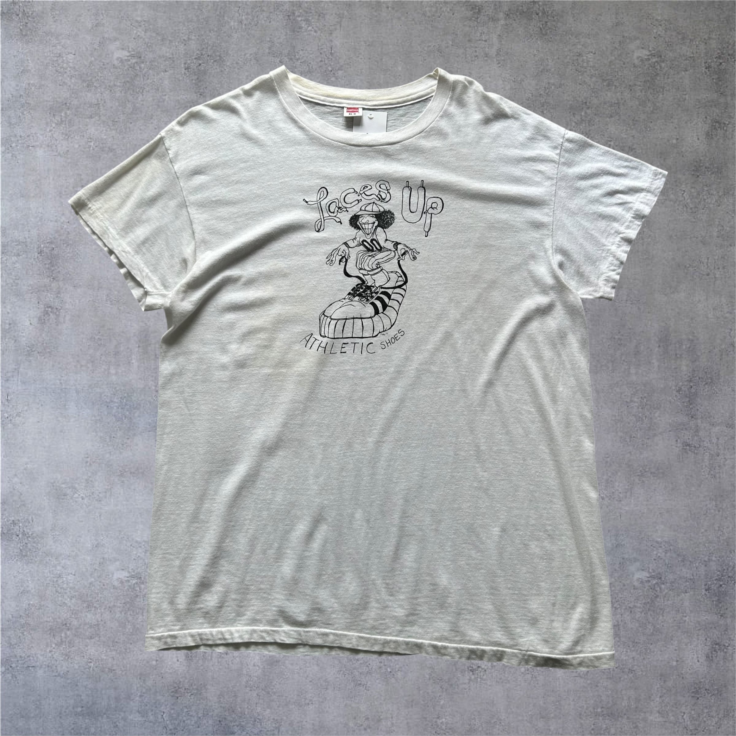 〜1980s Laces Up Athletic Shoes T-shirt【高円寺店】