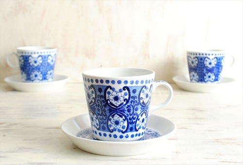 ARABIA アラビア ALI コーヒーカップ&ソーサー アリ コーヒー 北欧食器 フィンランド 陶器 ヴィンテージ アンティーク_220524 it1715