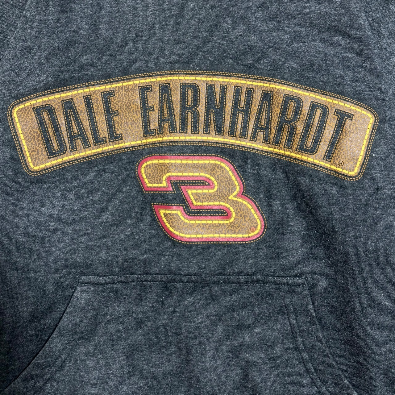 WINNERS CIRCLE ロゴ プリント スウェット パーカー プルオーバー グレー フーディー NASCAR デイル・アーンハート レース レーシング M us古着