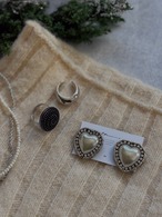 ミニスワッグ付き・ホリデージュエリー3点セット｜イヤーアクセ＆リング2点｜No.6