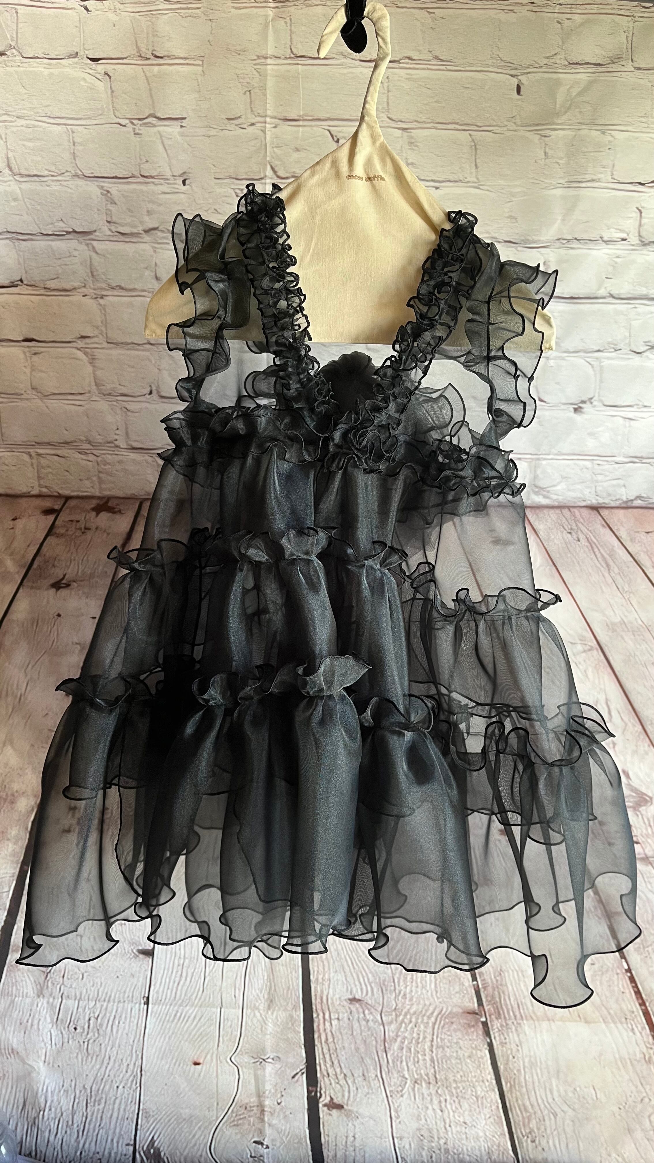 七五三用被布 黒い被布 オーガンジー | cocoawaffle