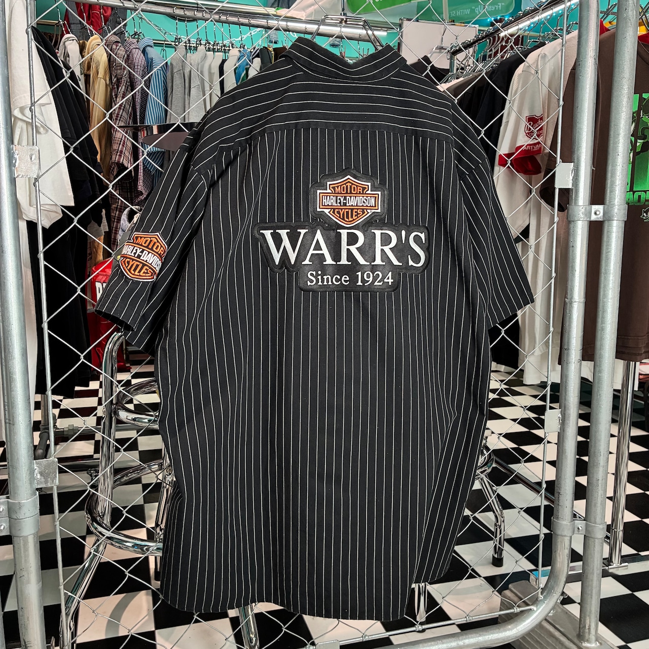 GENUINE WORK WEAR Harley-Davidson ストライプワークシャツ