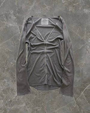 "goa" neck button design cardigan