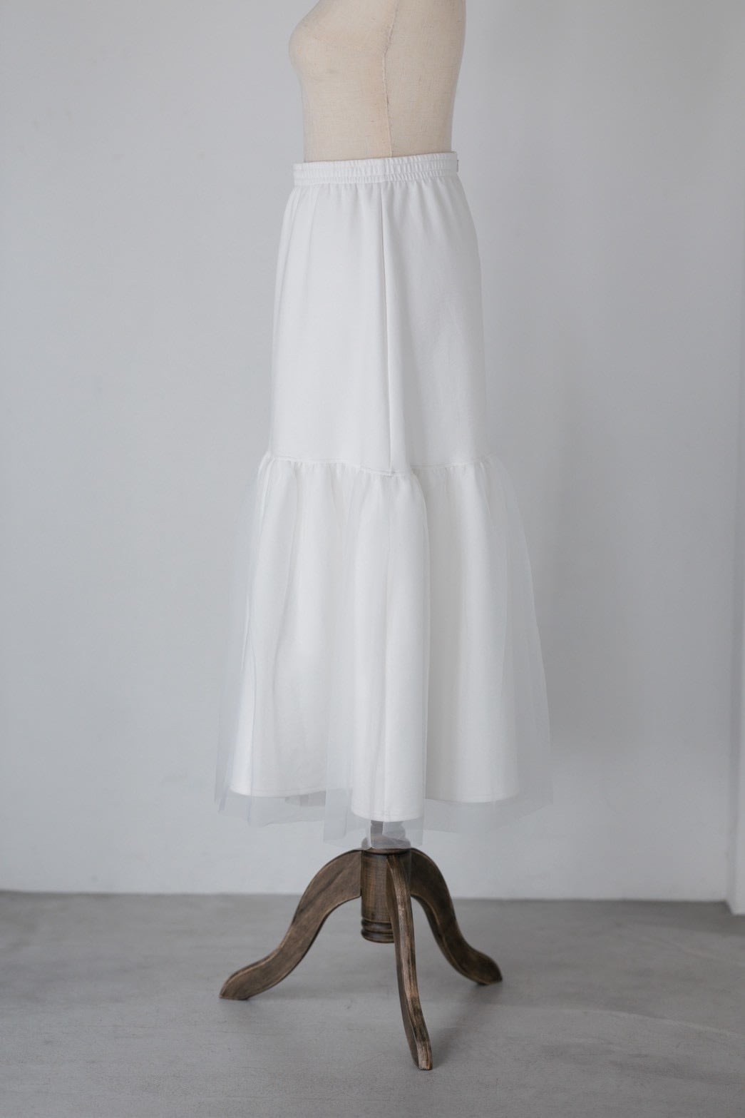 pois ポワ hem tulle skirt ホワイト hem tulle skirt【予約販売】 | pois