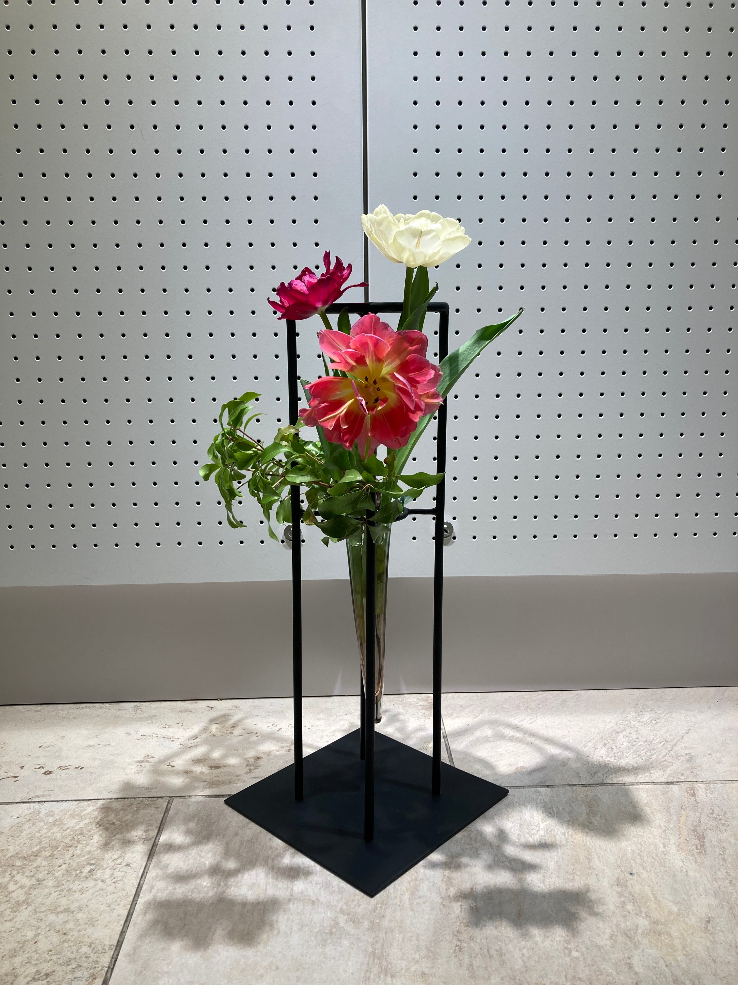 信楽焼 花瓶 花入れ 灰窯変合わせ 高さ６９cm - 花瓶