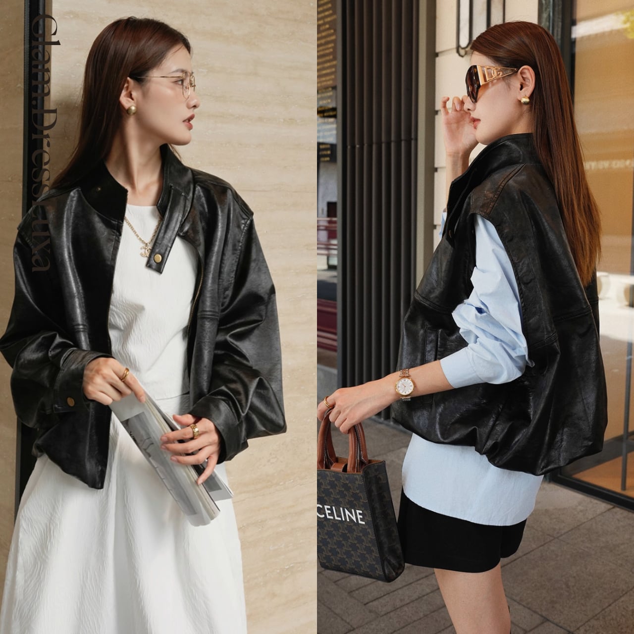 デタッチャブルスリーブ leather jacket_K16