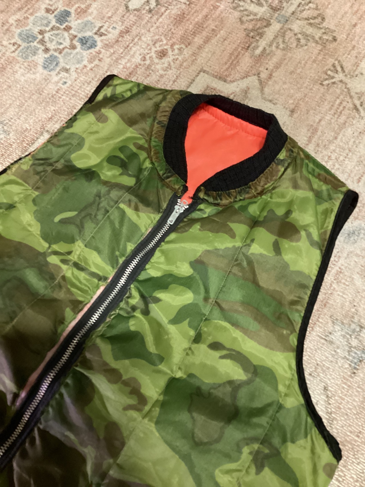 70s / Vintage ボロ / Reversible Camo Vest