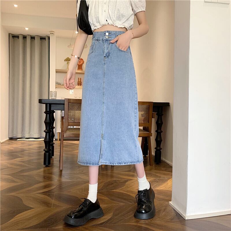 ハイウェストAラインスカート サマー薄手 夏物 1号婦人30493207890