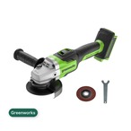 Greenworks 24V 100mm (4") ブラシレスモーター搭載 アングルグラインダ 【2Ahバッテリー同梱、充電器別売】 [CV-55246]