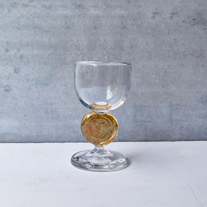 琉球ガラス ゴブレット Mサイズ 日本酒グラス 日本酒グラス シェリーグラス カクテルグラス ワイングラス 沖縄  【ap-2026-13】