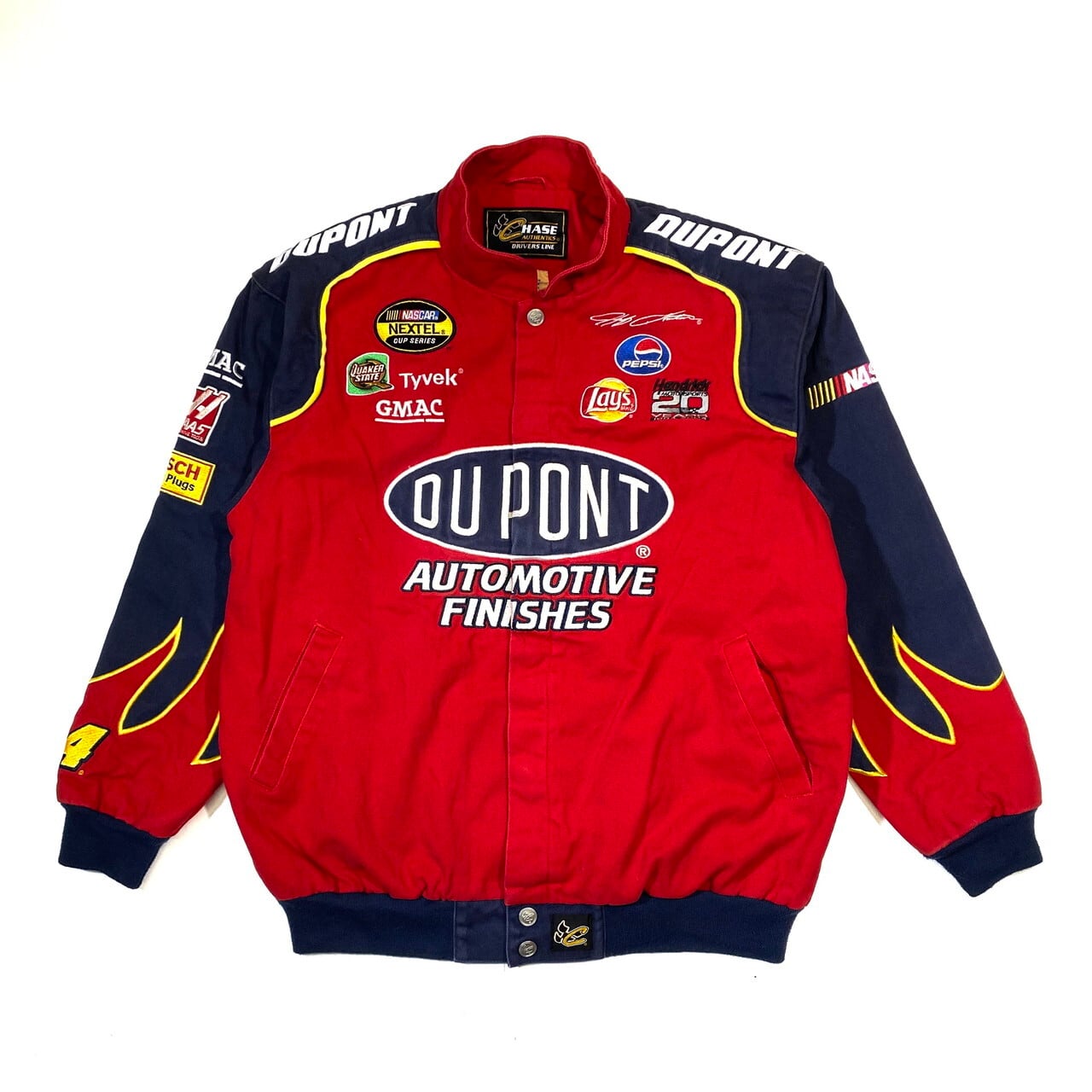 CHASE AUTHENTICS 企業ロゴ DUPONT 刺繍 レーシングジャケット メンズ  