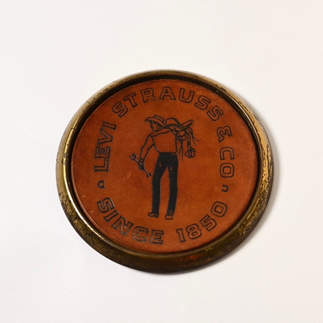 Vintage Levi's Saddleman Leather Coaster #6 | Button Works Store