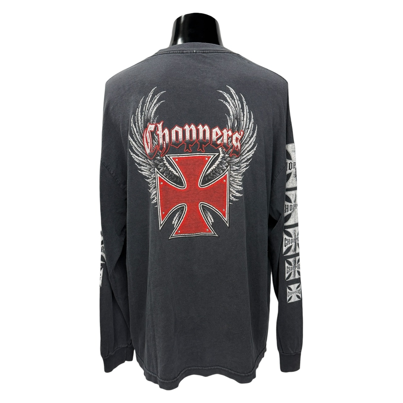 【CHOPPERS】チョッパーズ "WINGED IRON CROSS" 90's〜00's ロングスリーブTシャツ