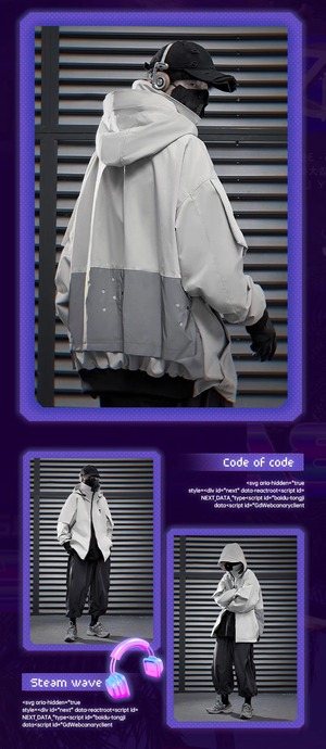 JIYEIND 24AW 隠しフード付きジャケット