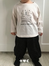 韓国子供服 / LALALAND / 26Autumn / ベベ ハッピー ラグランTシャツ / 秋服 / ベビー *6M~18M*