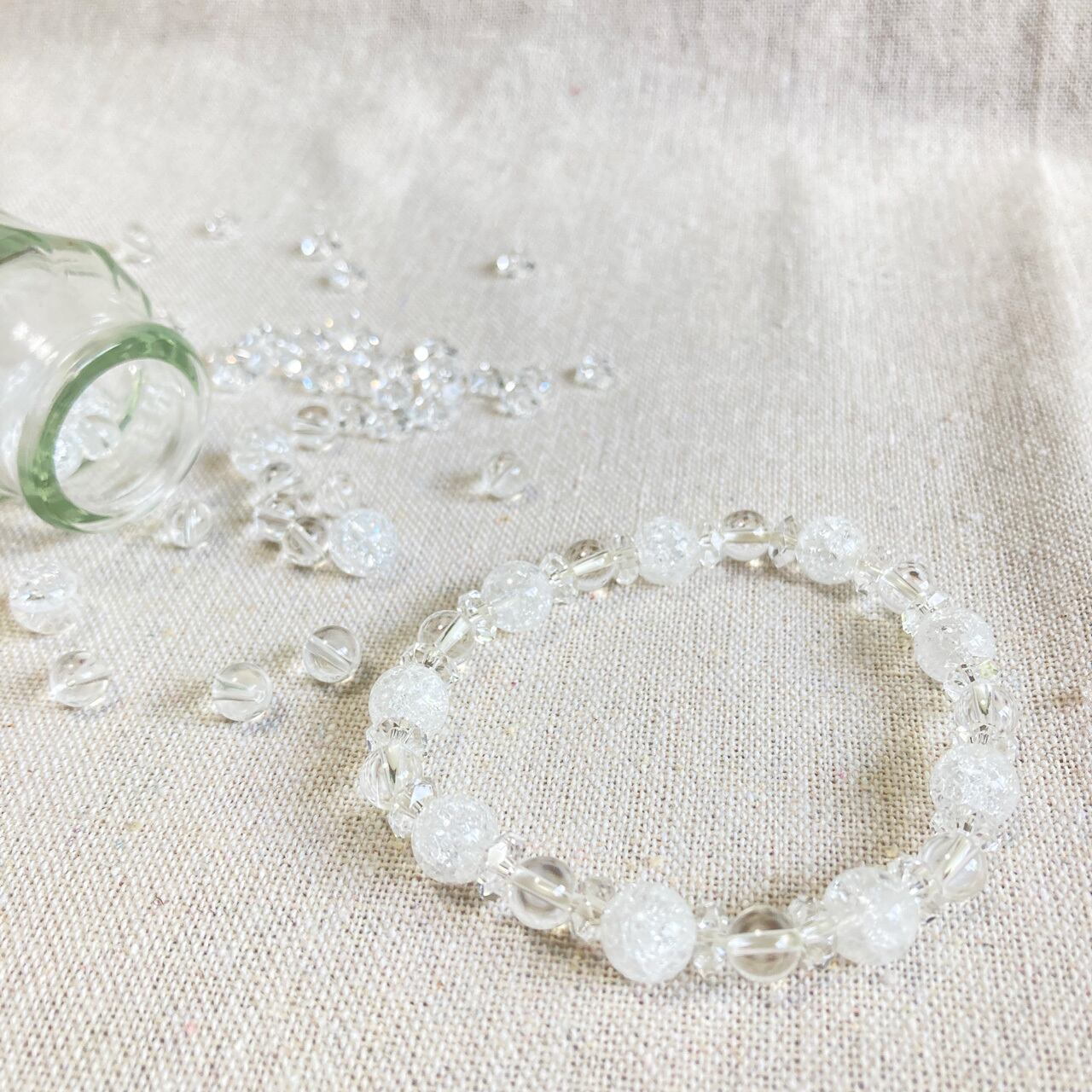 天然石ブレスレット(水晶)