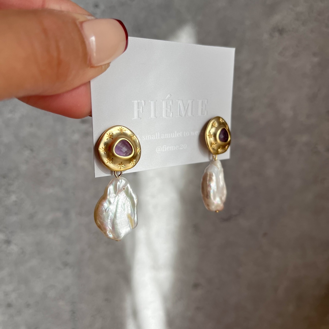 Xmas限定セット 〜煌めくパールピアス&パールネックレス〜