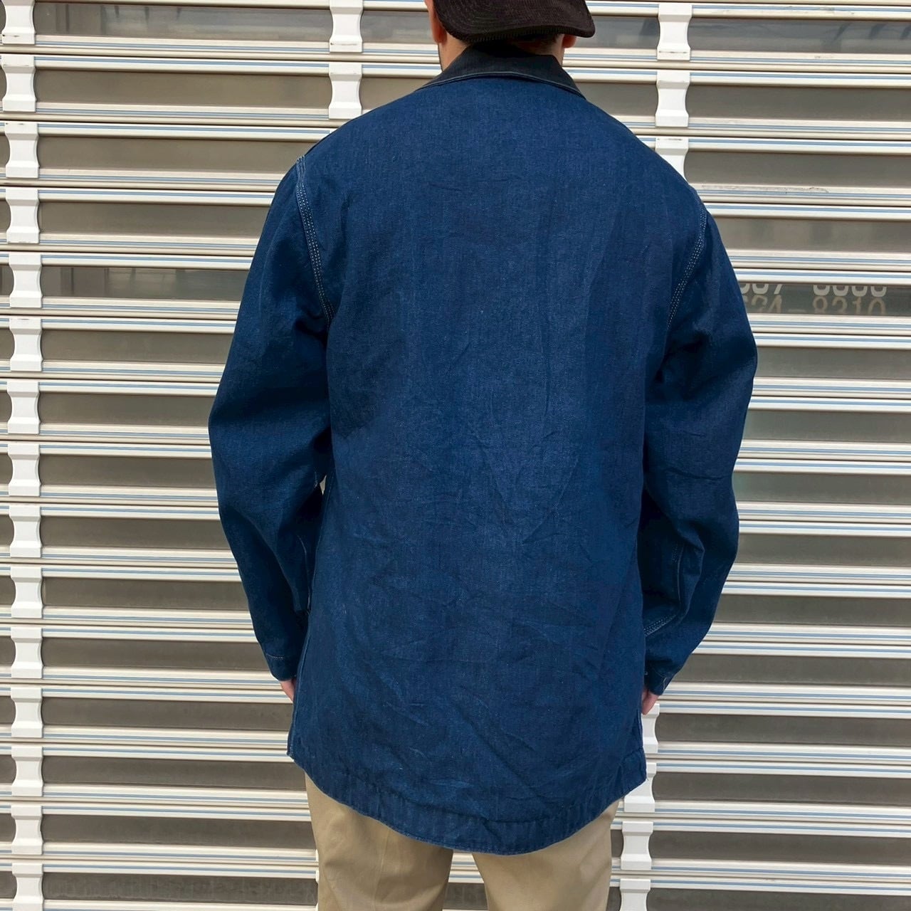90s BIG BILL デニム カバーオール ジャケット ロゴ インディゴ 中古・古着通販】BIG BILL (ビッグ ビル) カバーオール インディゴ