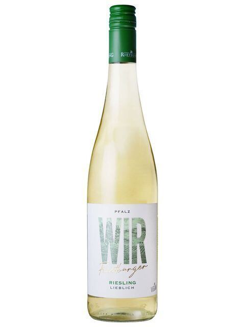 ヴィーア・リートブルガー リースリング リープリッヒ QT　23　　リートブルク・ヴァインゲノッセンシャフト 　WIR Rietburger Riesling Lieblich Qualitatswein　Rietburg Weingenossenschaft　　