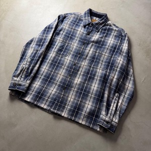 90-00s St.JOHN'S BAY Ombre Flannel Shirt
