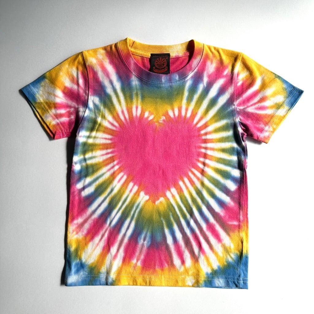 JAVARA タイダイTシャツ【120cm】Rainbow
