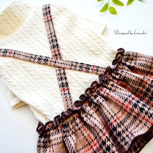 スコットチェックワンピース