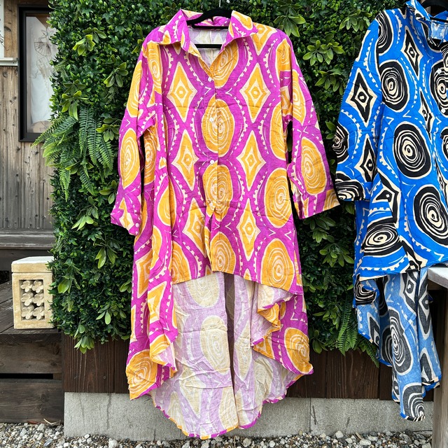 アフリカンティストデザインブラウス