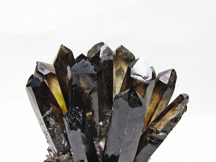 黒水晶 クラスター モリオン 原石 台座付属 一点物 182-8700 | 天然石