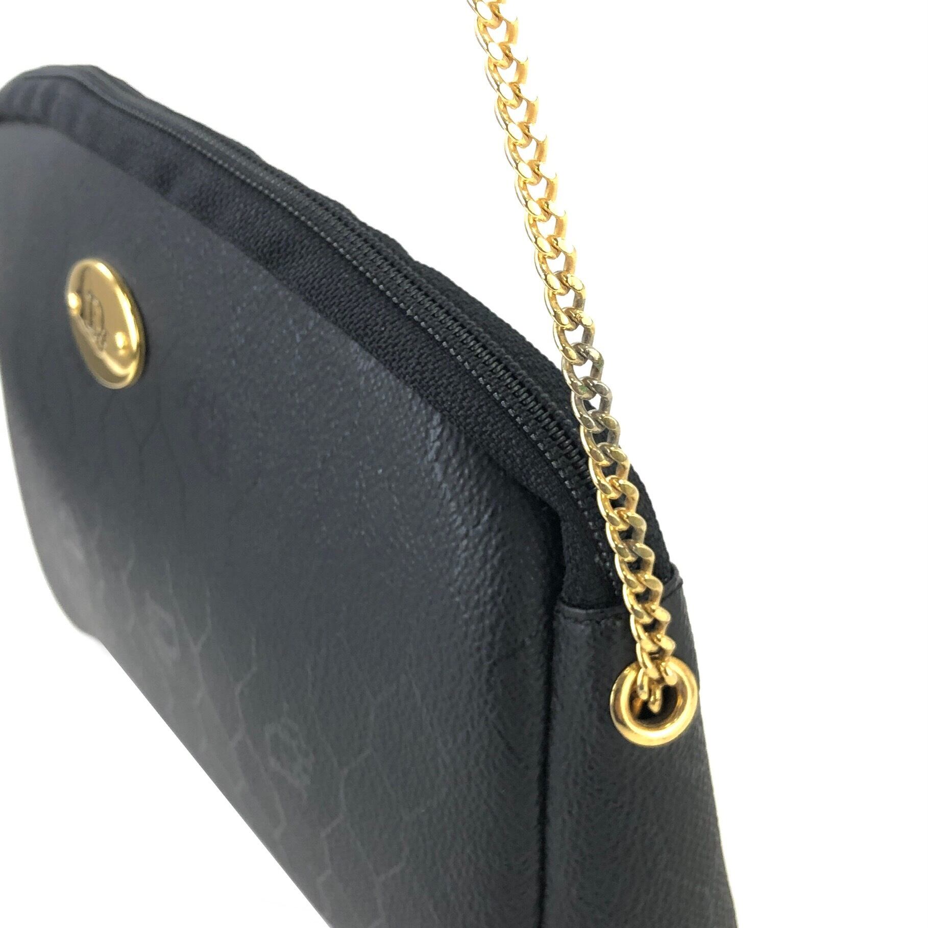 Christian Dior ディオール ハニカム柄 チェーン ポシェット