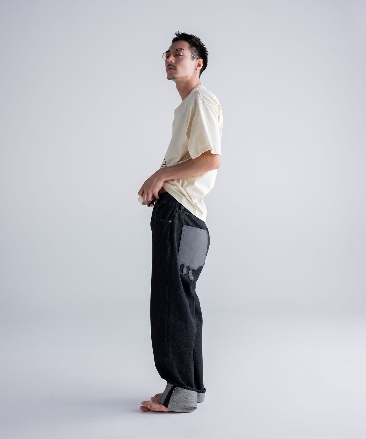 H.S REGULAR STRAIGHT DENIM PANTS［HSP006］