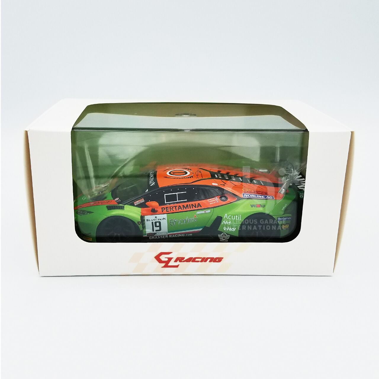 GL-Racing lamborghini GT3 GREEN ボディ ミニッツ Mini-z ASC