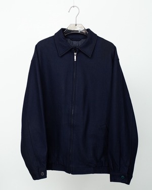 plain wool zip jacket