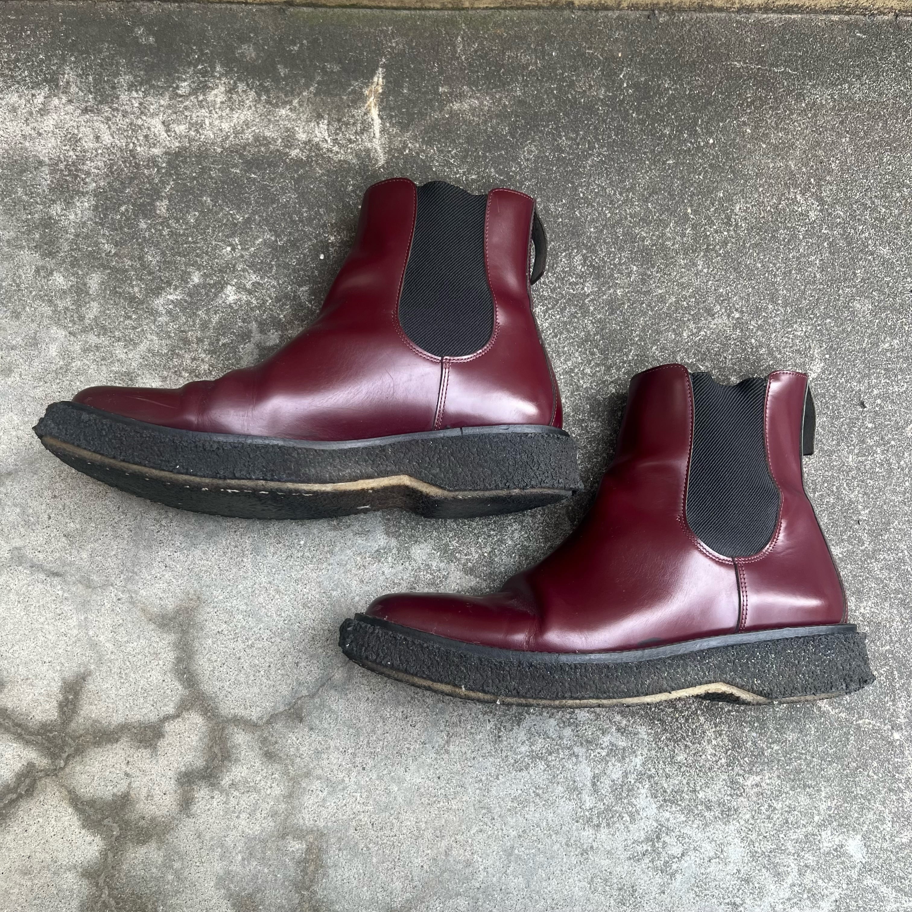 ADIEU アデュー SIDE-GORE BOOTS サイドゴアブーツ ワインレッド