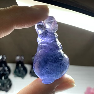 送料込み☆8.フローライトうさぎ・インテリア