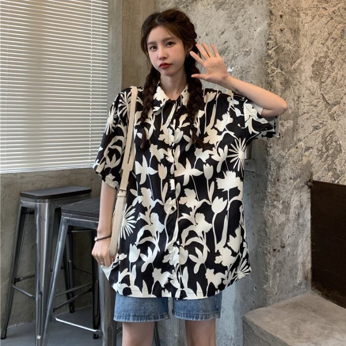 サマーカジュアルシャツ スタイルカーディガンレディース 大きめサイズ 夏物 ケッペル96233186746